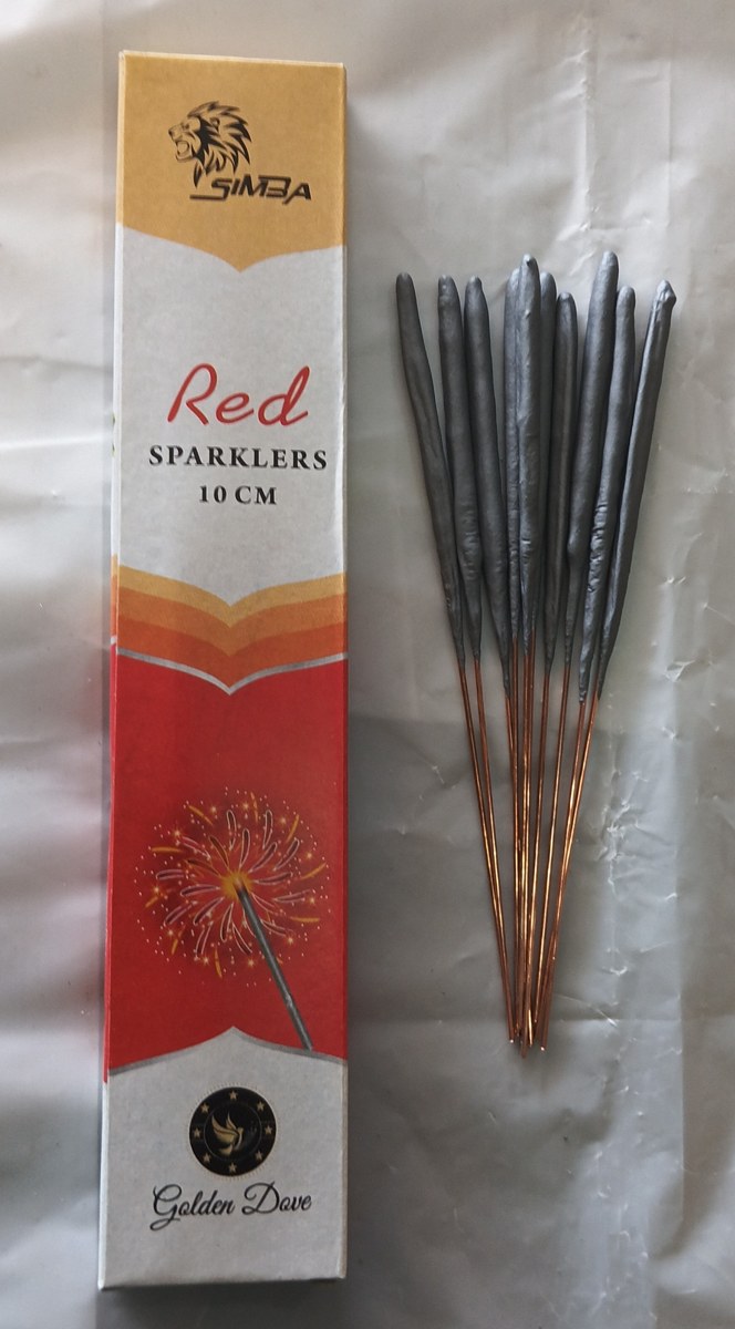 10 Cm Red Sparklers