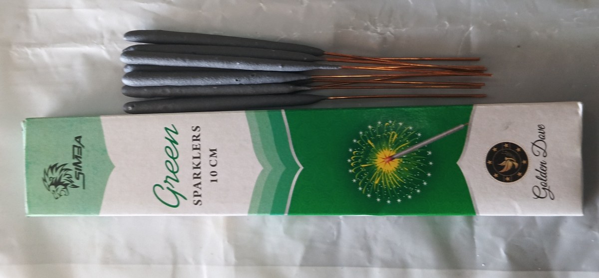 10 Cm Green Sparklers