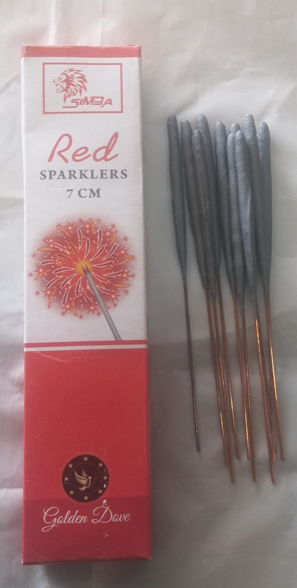 7 Cm Red Sparklers