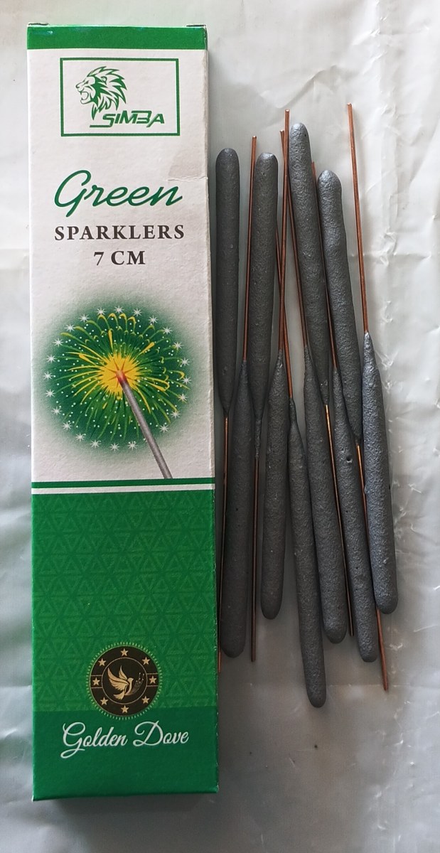 7 Cm Green Sparklers